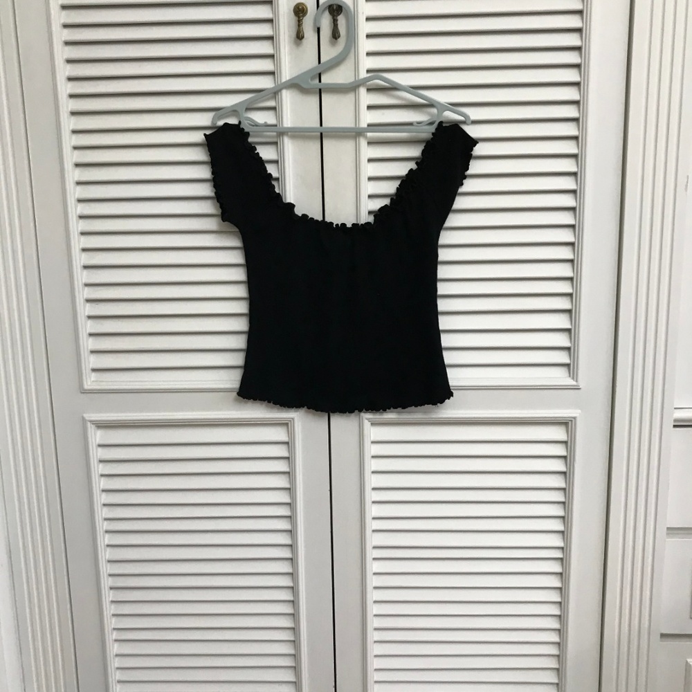 Brandy Melville Black Off-the-shoulder Top - Picture 5 of 5